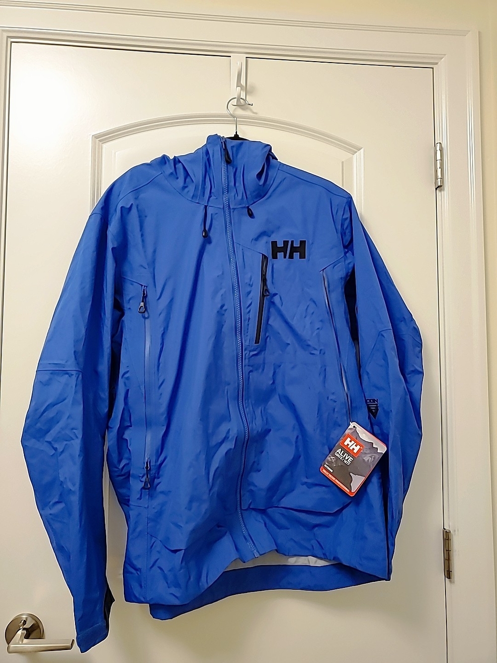 Helly Hansen Men's Blue Waterproof Hooded Jacket